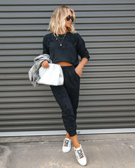 Hidden Stars Textured Pocketed Joggers