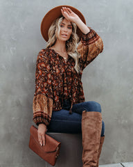 Pick Of The Patch Tassel Blouse