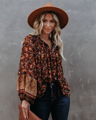 Pick Of The Patch Tassel Blouse