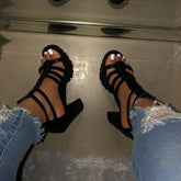 Platform Open Toe Heels