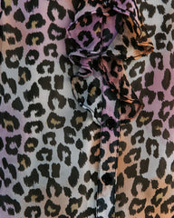 Play It Cool Leopard Button Down Ruffle Blouse