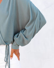 Playful Actions Drawstring Top