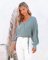Playful Actions Drawstring Top