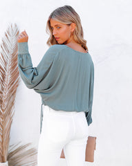 Playful Actions Drawstring Top