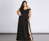 Plus Lucy Formal High Slit Dress