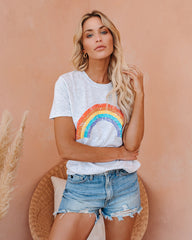 Pot Of Gold Heathered Rainbow Tee