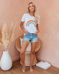 Pot Of Gold Heathered Rainbow Tee