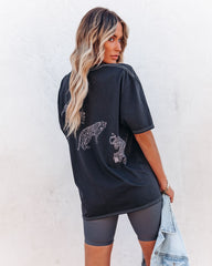 Prance Relaxed Cotton Cheetah Tee