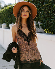 Prime Printed Lace Cami Tank