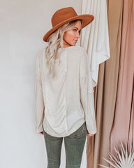 Prism Washed Grommet Top - Toasted Almond