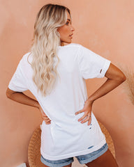Pucker Up Distressed Cotton Tee