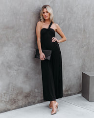 Pursuit Of Happiness One Shoulder Jumpsuit - Black