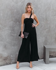 Pursuit Of Happiness One Shoulder Jumpsuit - Black