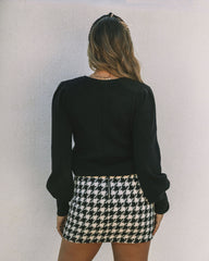 Rafaella Houndstooth Mini Skirt