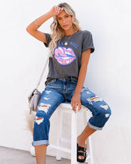 Read My Lips Cotton Rock N Roll Tee