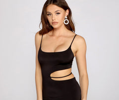 Ready To Stun Cutout Mini Dress