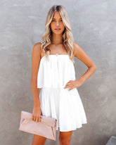 Redcrest Pleated Romper - Off White