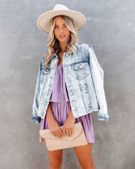 Redcrest Pleated Romper - Purple Dove