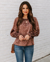 Rendosa Printed Satin Blouse