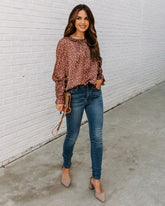 Rendosa Printed Satin Blouse