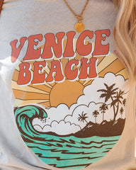 Retro Wave Venice Beach Cotton Blend Tee