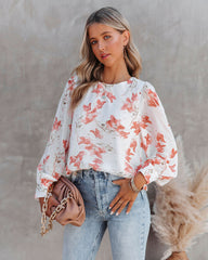 Reunited In Love Floral Blouse