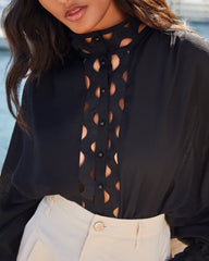 Revitalizing Statement Sleeve Button Down Top