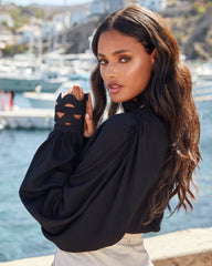 Revitalizing Statement Sleeve Button Down Top