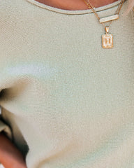 Rexa Billowed Sleeve Knit Top - Sage - SALE