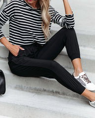 Rhonda Pocketed Lightweight Joggers - Black