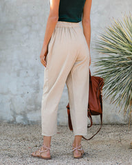 Richie Pocketed Relaxed Denim Trousers - Khaki