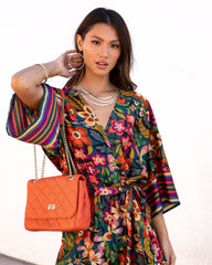 Rio Satin Printed Jumpsuit