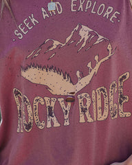 Rocky Ridge Distressed Cotton Tee