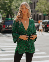 Roe Leopard Kimono Wrap Top