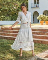 Rosemead Crochet Tiered Maxi Skirt