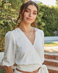 Rosemead Wrap Crop Top