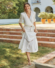 Rosemead Wrap Crop Top