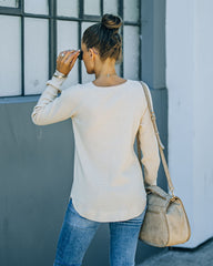 Rudra Thermal Knit Top - Oatmeal