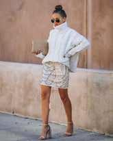 Ruth Sequin Beaded Mini Skirt