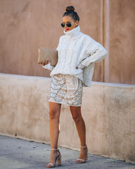 Ruth Sequin Beaded Mini Skirt