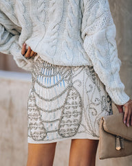 Ruth Sequin Beaded Mini Skirt