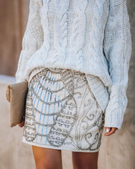 Ruth Sequin Beaded Mini Skirt