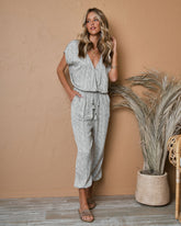 Savanna Printed Pocketed Jumpsuit