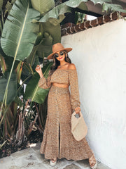 Saya Floral Off The Shoulder Crop Top