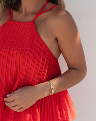 Scarletta Pleated Skort - Red