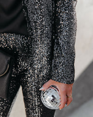 Sequin And The City High Rise Flare Pants