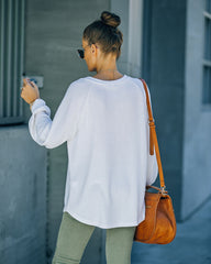 Serafina Knit Raglan Top - Ivory