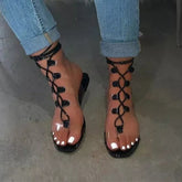 Sexy Transparent Straps Lace-Up Sandals