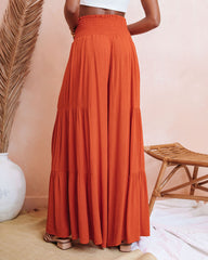Shanista Smocked Wide Leg Pants - Clay