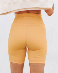 Sherbet Biker Shorts - Mango